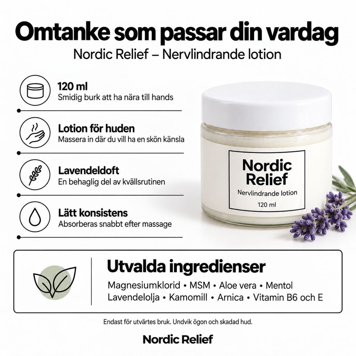Nordic Relief™ – Nervlindrande Lotion