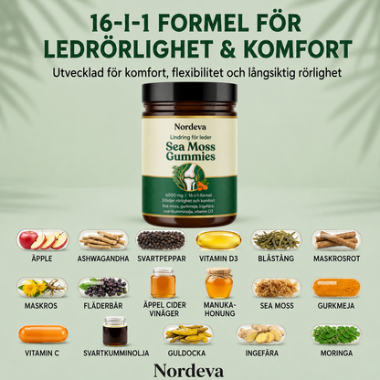 Nordeva Sea Moss 16-i-1 Gummies