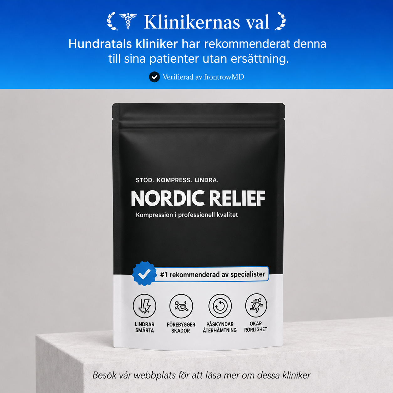 Nordic Relief´s Kompressionsstöd för fot & fotled