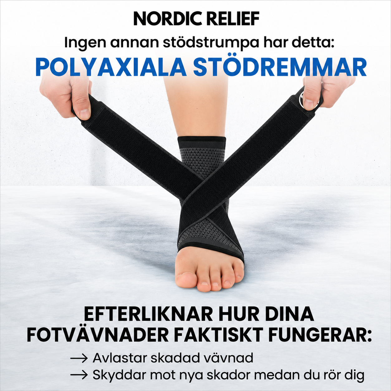 Nordic Relief´s Kompressionsstöd för fot & fotled